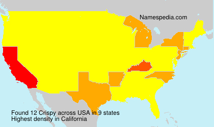 Surname Crispy in USA Surname Crispy in USA