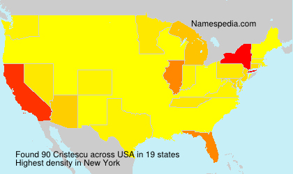 Surname Cristescu in USA Surname Cristescu in USA