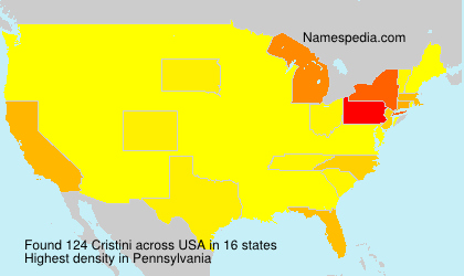 Surname Cristini in USA Surname Cristini in USA