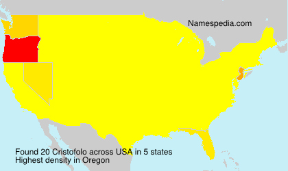 Surname Cristofolo in USA Surname Cristofolo in USA