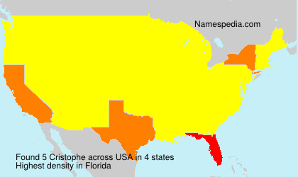 Surname Cristophe in USA Surname Cristophe in USA