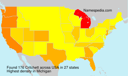 Surname Critchett in USA Surname Critchett in USA