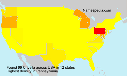 Surname Crivella in USA Surname Crivella in USA