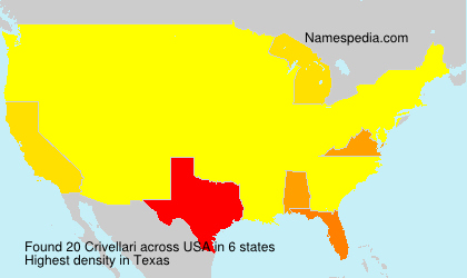 Surname Crivellari in USA Surname Crivellari in USA