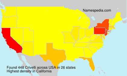 Surname Crivelli in USA Surname Crivelli in USA