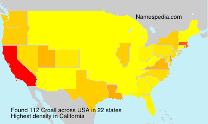 Surname Croall in USA Surname Croall in USA