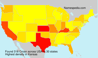 Surname Croan in USA Surname Croan in USA