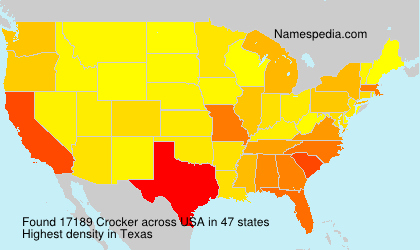 Surname Crocker in USA Surname Crocker in USA