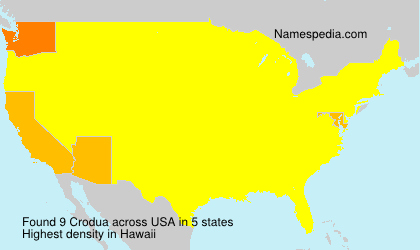 Surname Crodua in USA Surname Crodua in USA