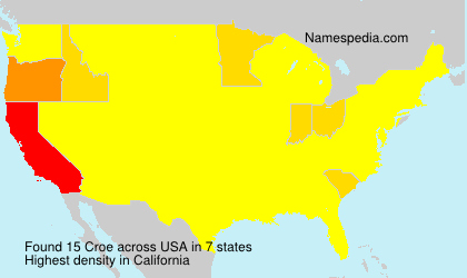 Surname Croe in USA Surname Croe in USA