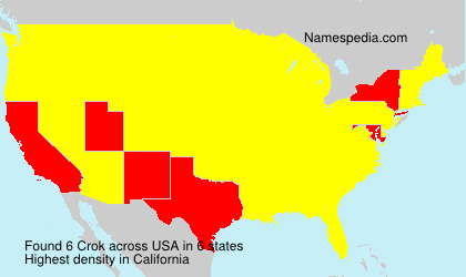 Surname Crok in USA Surname Crok in USA