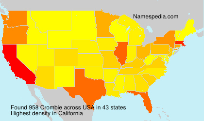 Surname Crombie in USA Surname Crombie in USA