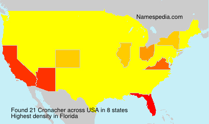 Surname Cronacher in USA Surname Cronacher in USA