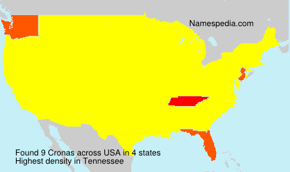 Surname Cronas in USA Surname Cronas in USA