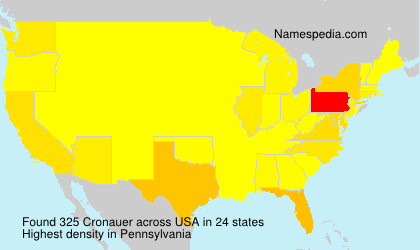 Surname Cronauer in USA Surname Cronauer in USA