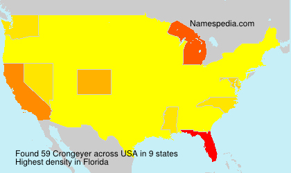 Surname Crongeyer in USA Surname Crongeyer in USA