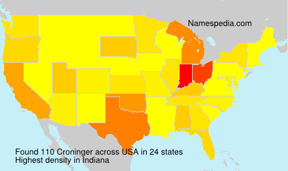 Surname Croninger in USA Surname Croninger in USA