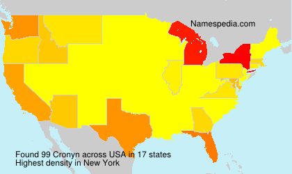 Surname Cronyn in USA Surname Cronyn in USA