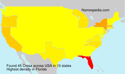 Surname Crosa in USA Surname Crosa in USA