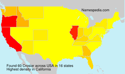 Surname Crosiar in USA Surname Crosiar in USA