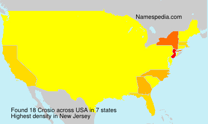 Surname Crosio in USA Surname Crosio in USA