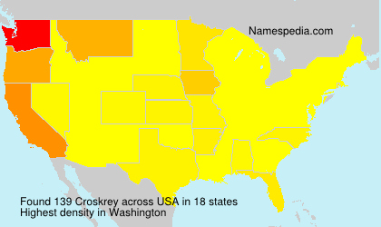 Surname Croskrey in USA Surname Croskrey in USA