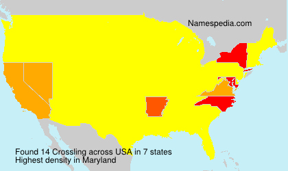 Surname Crossling in USA Surname Crossling in USA
