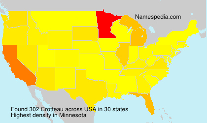 Surname Crotteau in USA Surname Crotteau in USA