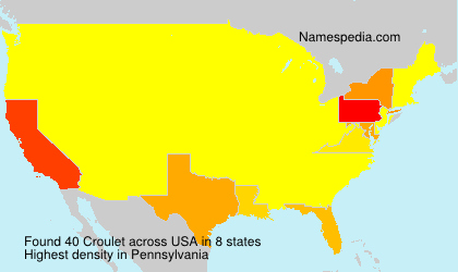 Surname Croulet in USA Surname Croulet in USA