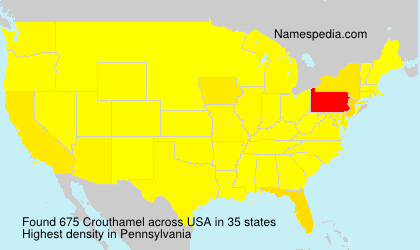Surname Crouthamel in USA Surname Crouthamel in USA