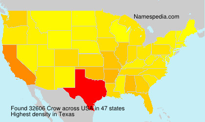 Surname Crow in USA Surname Crow in USA