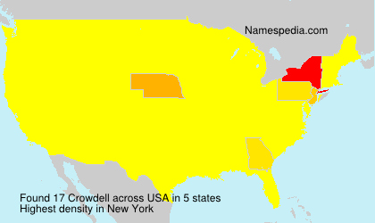 Surname Crowdell in USA Surname Crowdell in USA