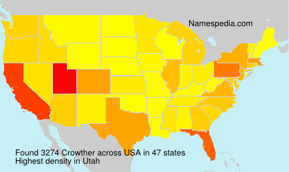 Surname Crowther in USA Surname Crowther in USA