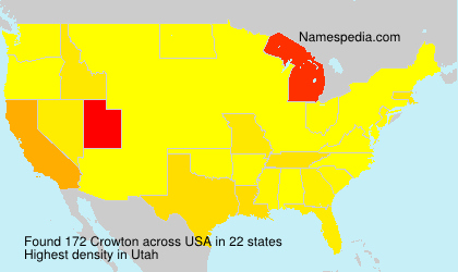 Surname Crowton in USA