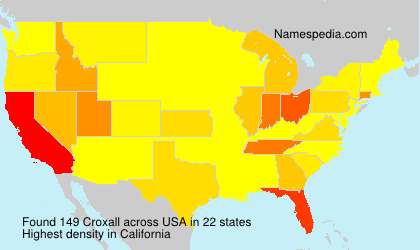 Surname Croxall in USA Surname Croxall in USA