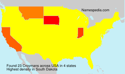 Surname Croymans in USA