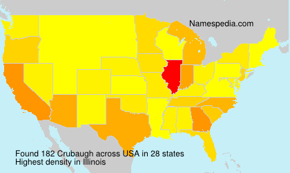 Surname Crubaugh in USA Surname Crubaugh in USA