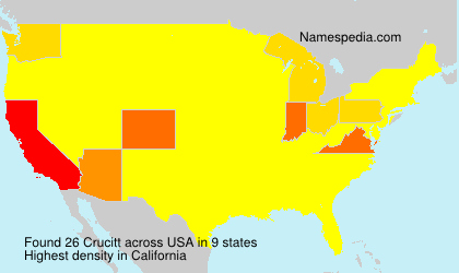 Surname Crucitt in USA Surname Crucitt in USA