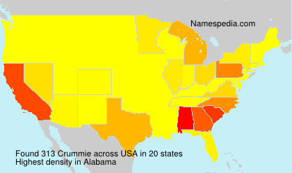 Surname Crummie in USA Surname Crummie in USA