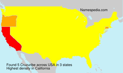 Surname Cruzuribe in USA Surname Cruzuribe in USA