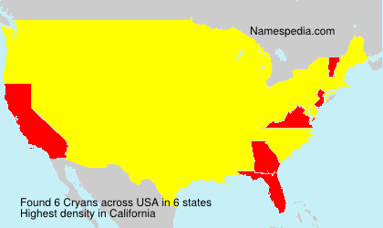 Surname Cryans in USA Surname Cryans in USA