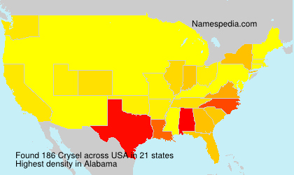 Surname Crysel in USA