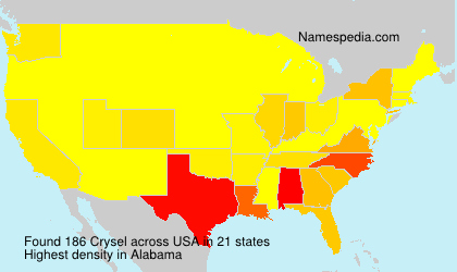 Surname Crysel in USA Surname Crysel in USA