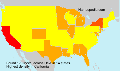 Surname Crystel in USA Surname Crystel in USA