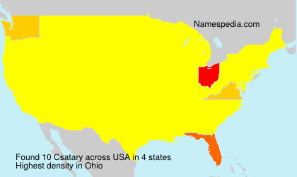 Surname Csatary in USA Surname Csatary in USA