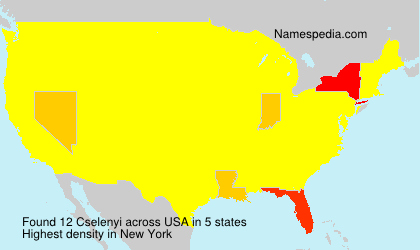 Surname Cselenyi in USA Surname Cselenyi in USA