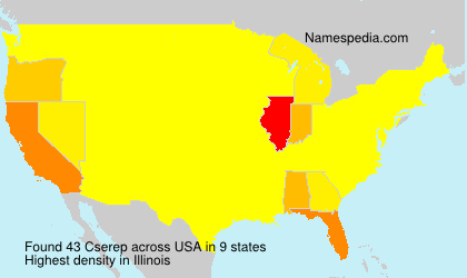 Surname Cserep in USA Surname Cserep in USA