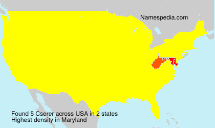Surname Cserer in USA Surname Cserer in USA