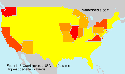 Surname Cseri in USA Surname Cseri in USA