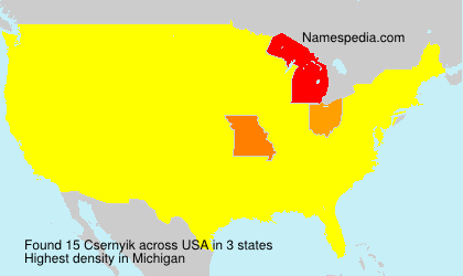 Surname Csernyik in USA Surname Csernyik in USA